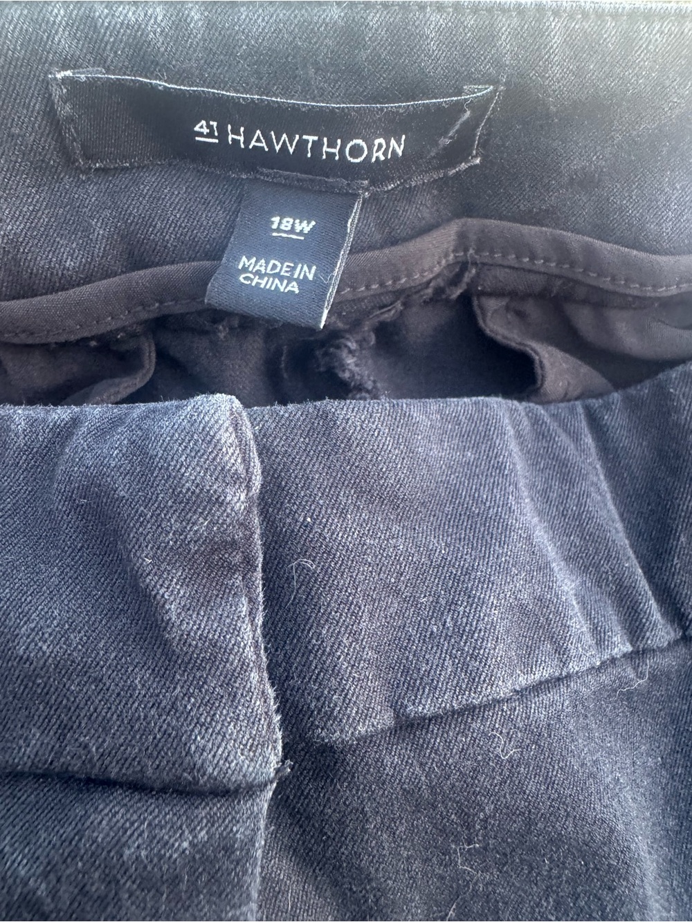 41 Hawthorn Black Wide-Leg Chinos - Picture 3 of 5
